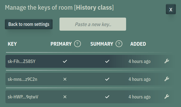 Room real-time prompt view image icon